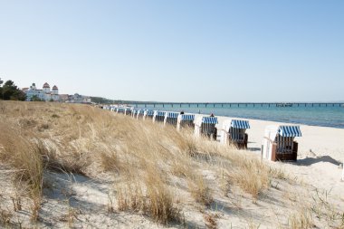 Beach Cities Binz in Germany clipart