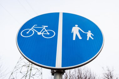 yol işareti yol bisiklet yürüyüş