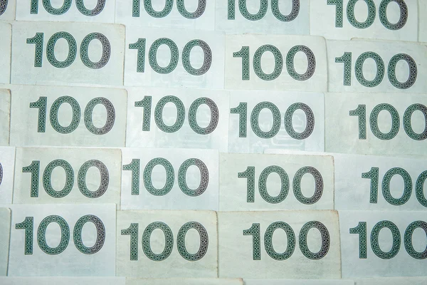 Dinero polaco - 100 zloty PLN — Foto de Stock