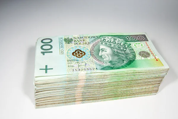 Dinero polaco - 100 zloty PLN — Foto de Stock