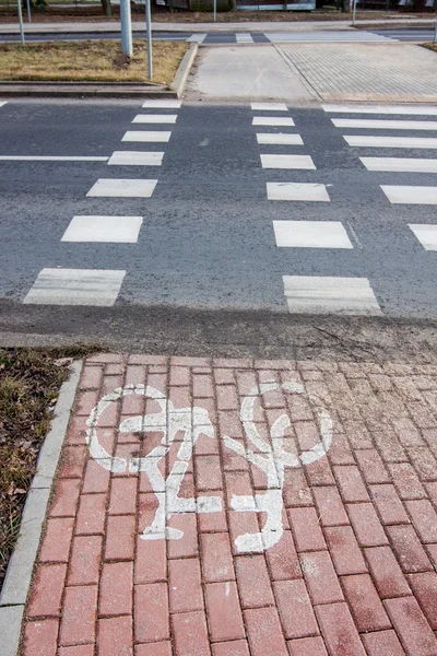 Radweg - ein Zeichen — Stockfoto