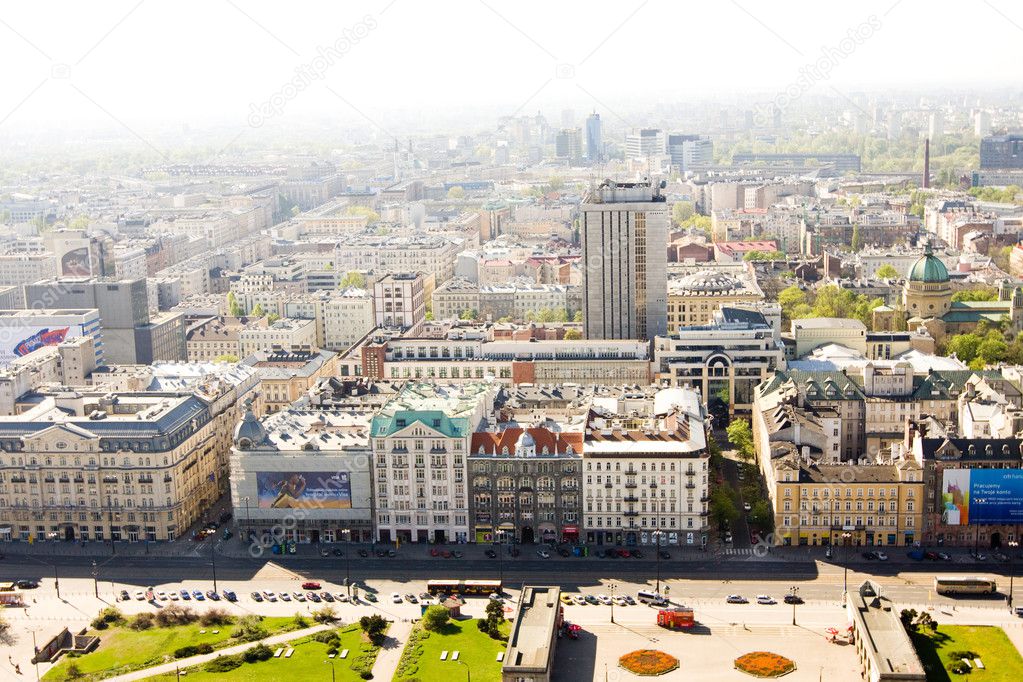 Warsaw seen from above - Poland