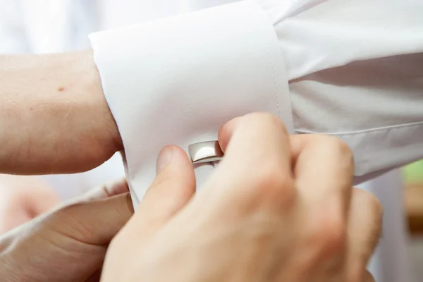 Camisa gemelos de traje — Foto de Stock