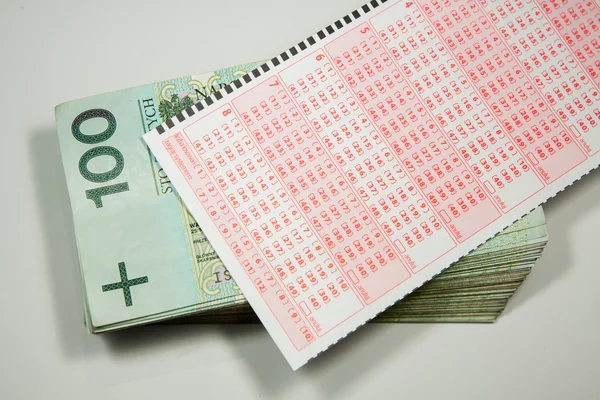 Concept of winning Polish money from lotto — Stock Photo, Image