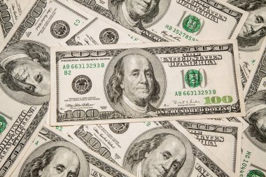 para para birimi dolar - 100 arka plan olarak
