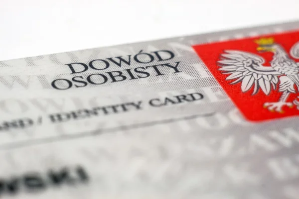Polish identity card — Stock Photo, Image