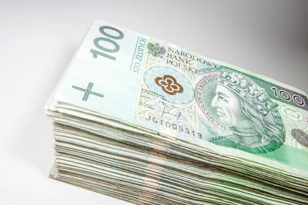 Polish money as a success in business — Stock Photo, Image