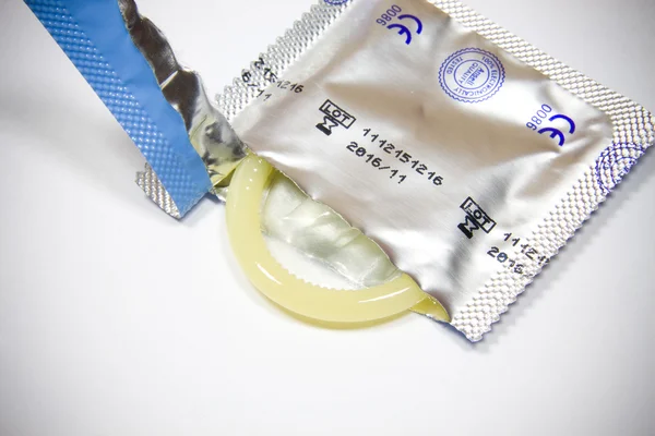 Condoms as a concept of security and health Stock Photo