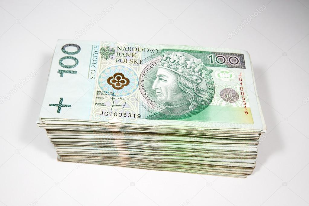 Polish money in the face value of PLN 100