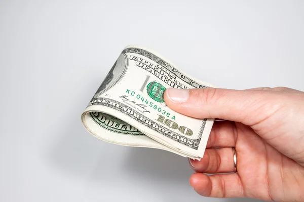 American Dollars as a currency on a white background — Stock Photo, Image