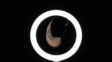 gesture package. female hands close-up make figures from fingers. finger play. Dulya. Obscene gesture fuck yourself