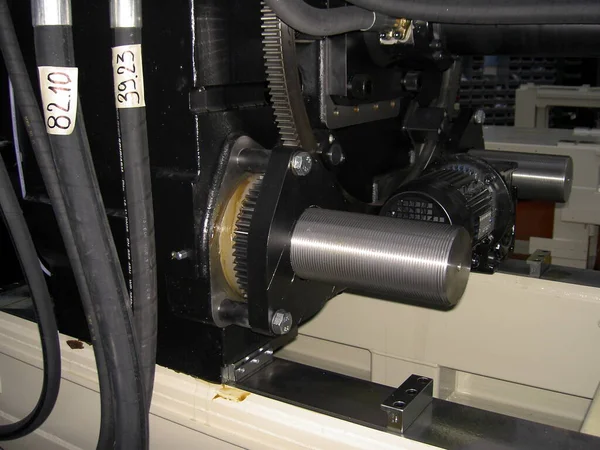 液压软管 大线和电动机的机械 — 图库照片