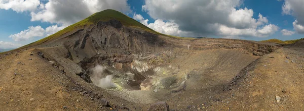 Панорамний Вид Природний Ландшафт Активного Кратера Вулкану Локон Одного Вулканів — стокове фото
