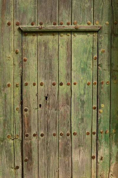 Textura Fundo Uma Antiga Porta Madeira Desgastada Aldeia Erla Região — Fotografia de Stock