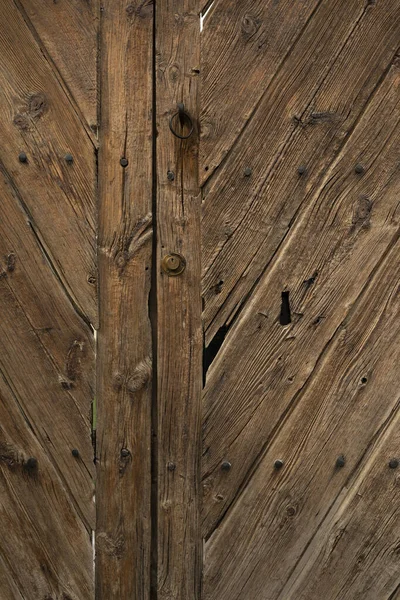 Konsystencja Tła Starych Noszonych Drewnianych Drzwi Miejscowości Luna Regionie Cinco — Zdjęcie stockowe