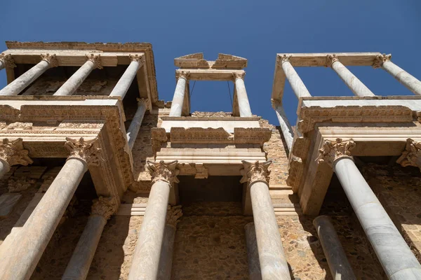 Columns Architecture Grandstand Structure Roman Theater Merida Declared World Heritage — Photo