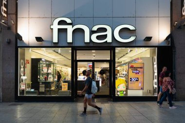 Zaragoza, Spain - August 23, 2022: Fnac technology, electronics, books, music department store in Zaragoza city