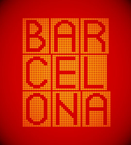 Barcelonés — Vector de stock