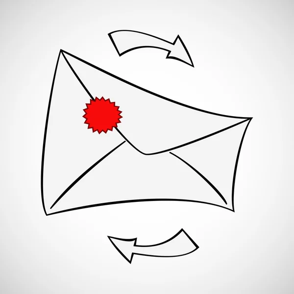 Contexte de l'enveloppe — Image vectorielle