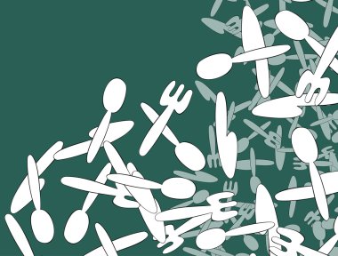 Bıçak, çatal ve kaşık.