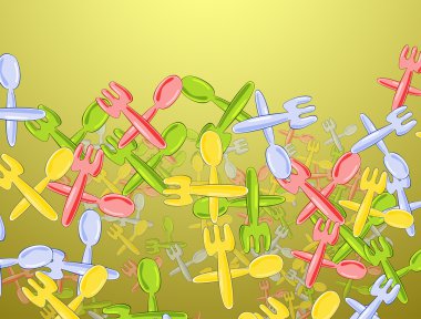 Bıçak, çatal ve kaşık.