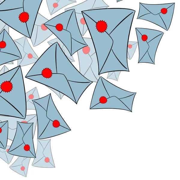 Contexte de l'enveloppe — Image vectorielle