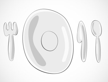 gerçekçi çatal bıçak seti