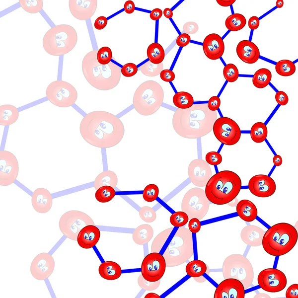 DNA gülümseyen — Stok Vektör