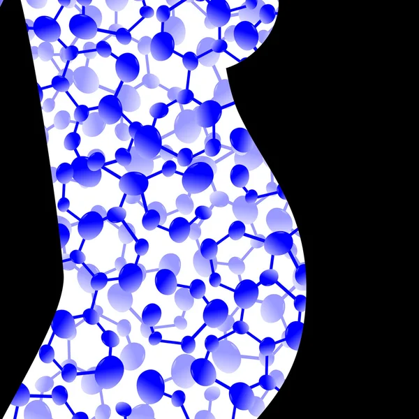 Fondo de símbolo molecular — Archivo Imágenes Vectoriales