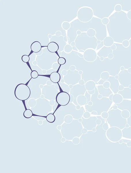 Molecule simbolo sfondo — Vettoriale Stock