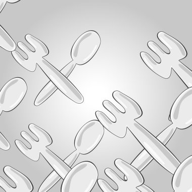 kaşık ve çatal vektör arka plan