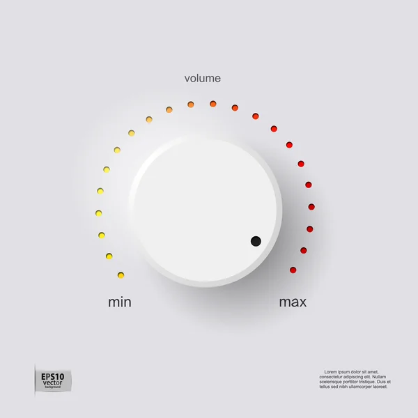 CONTROLO DO VOLUME —  Vetores de Stock