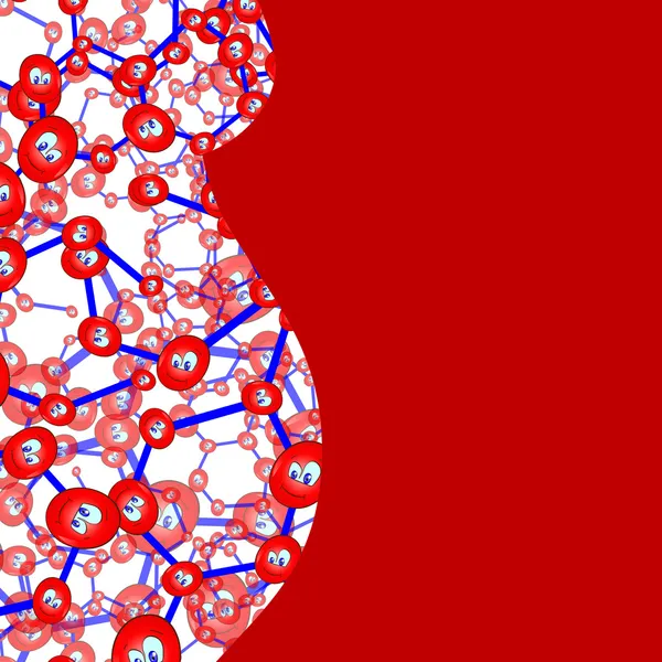 Embarazada. ADN — Vector de stock