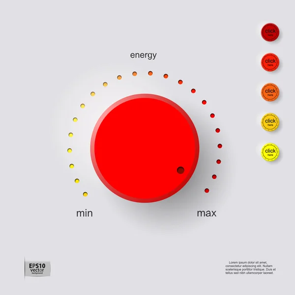 Energy control — Stock Vector