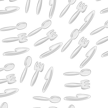 bıçak, çatal ve kaşık desen