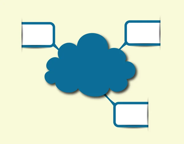 Cloud information concept — Stock Vector