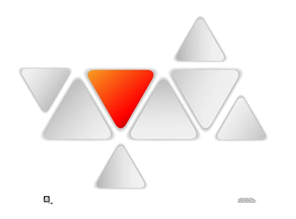Trojúhelník samolepky — Stockový vektor