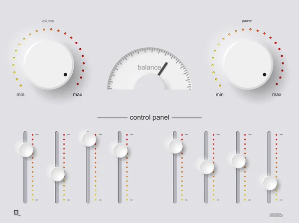 Control panel — Stock Vector
