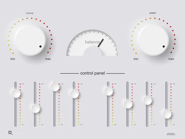 Panel de control — Vector de stock