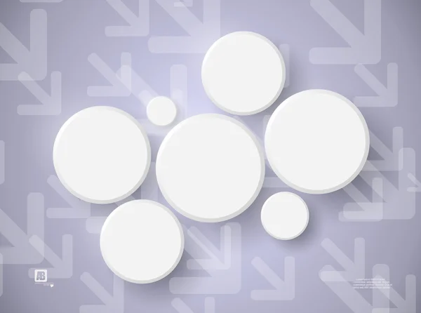 Cercles blancs fond — Image vectorielle
