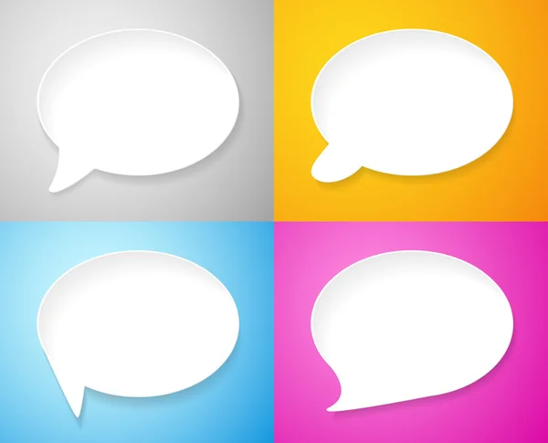 Speech bubbles — Stock Vector