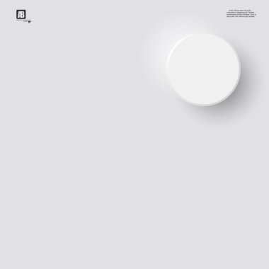 White circle on grey background clipart