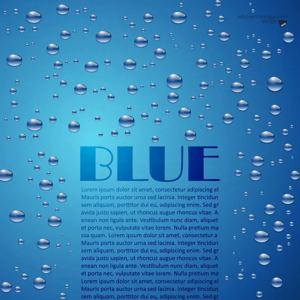 Bulles sur fond bleu . — Image vectorielle