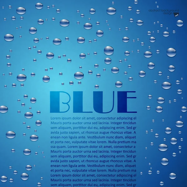 Blasen auf blauem Hintergrund. — Stockvektor
