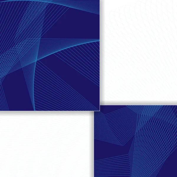 Niebieski i biały kwadrat tło — Wektor stockowy