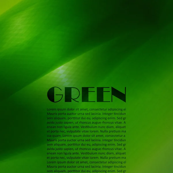 Green background. — Stock Vector
