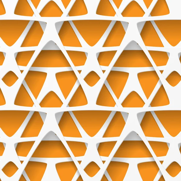 White and orange geometric background — Stock Vector