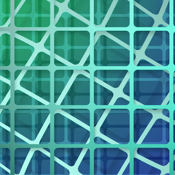 青い正方形のパターン — ストックベクタ