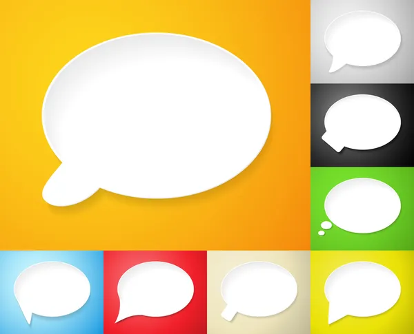 Speech bubbles set — Stock Vector