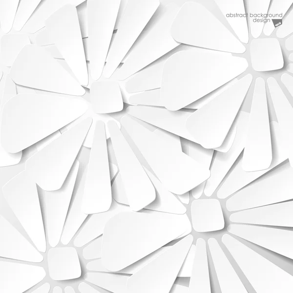 추상적 인 흰색 꽃 — 스톡 벡터